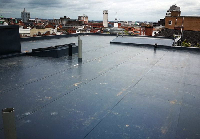 Flat roofing project